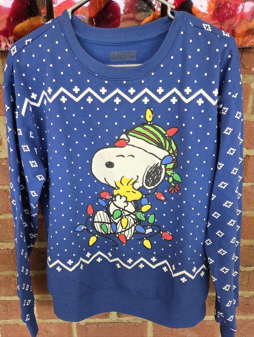 Blue Snoopy Holiday Sweater - Unbranded